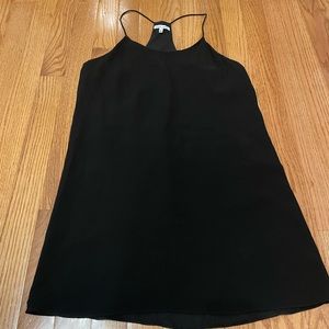 Naked Zebra black racerback tank top